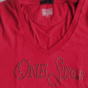 Converse Women's Tee Red/Size Small
